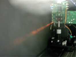 图2:40通道VCSEL的发光实验