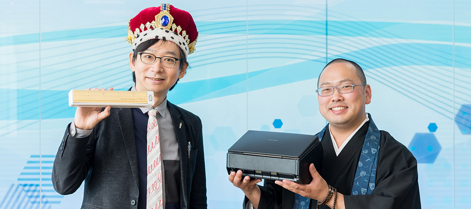 文具王こと高畑正幸さんと僧侶の小路竜嗣さん